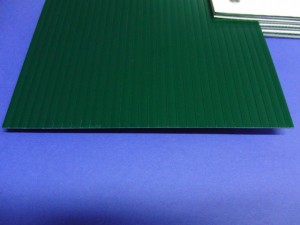 Sichtschutzstreifen grün Rillenabstand 6 mm